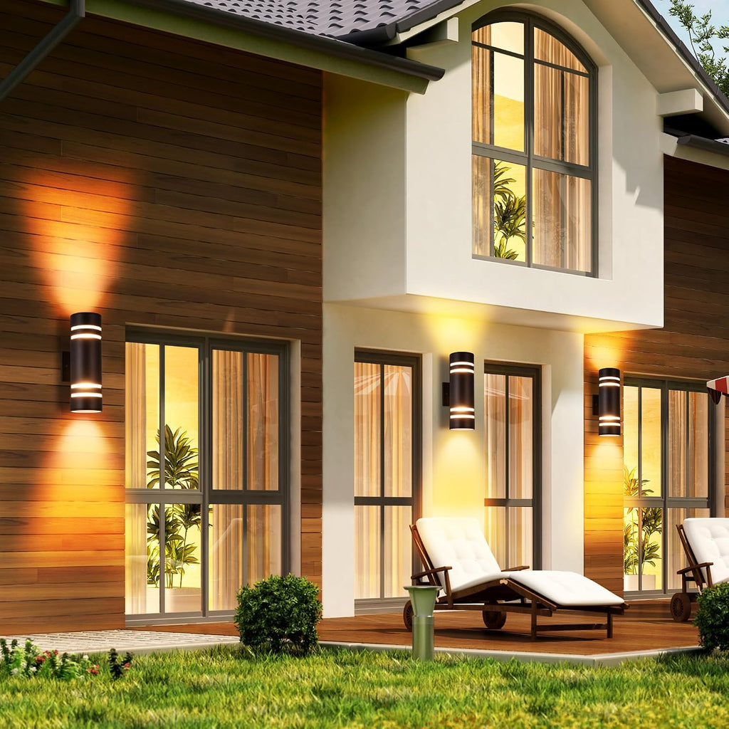 Housen Solutions Outdoor Light Fixture, IP65 Waterproof Exterior Lighting Fixtures, Oil Rubbed Bronze Aluminum Porch Lights for House Garge