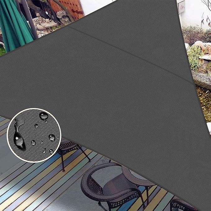 LOVE STORY Triangle 15'x15'x15' Waterproof Sun Shade Sail Canopy UV Block by LOVESTORY