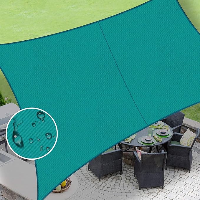 LOVE STORY Rectangle 7'x7' Waterproof Sun Shade Sail Canopy UV Block by LOVESTORY