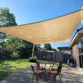 SUNLAX Sun Shade Sail 12' x 19' Sand Rectangle Canopy Sail Shade Cover UV Block by SUNLAX