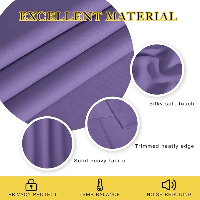 NICETOWN Privacy Room Divider Curtain Thermal Blackout Curtain - Image 2