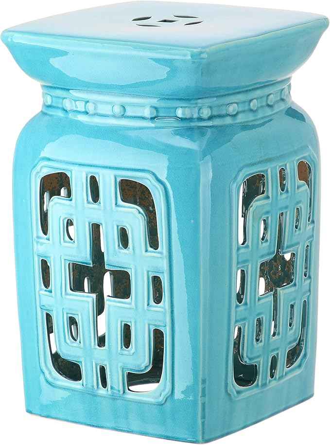 Safavieh Castle Gardens Collection Beijing Filigree Antique White Glazed