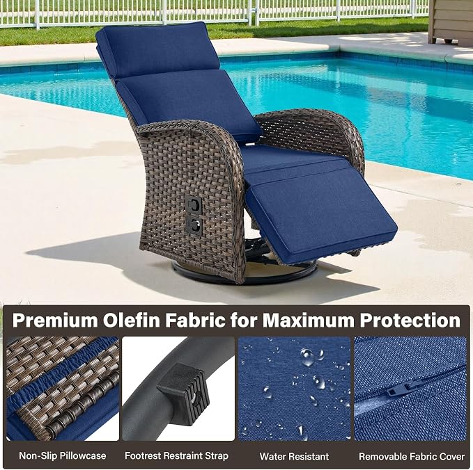 Belord 5 Piece Wicker Patio Furniture Set - Image 6