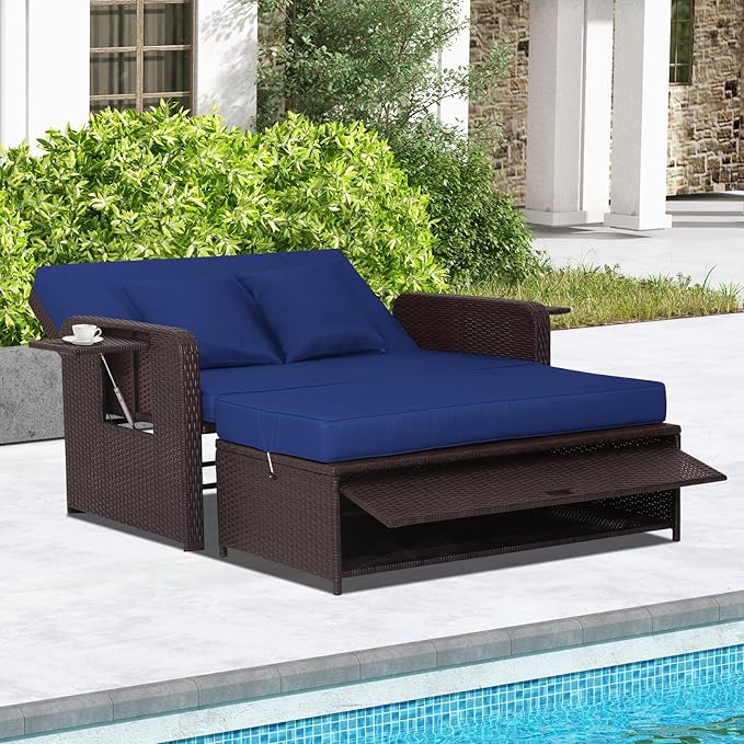 RELAX4LIFE Wicker Patio Outdoor Daybed - Image 2