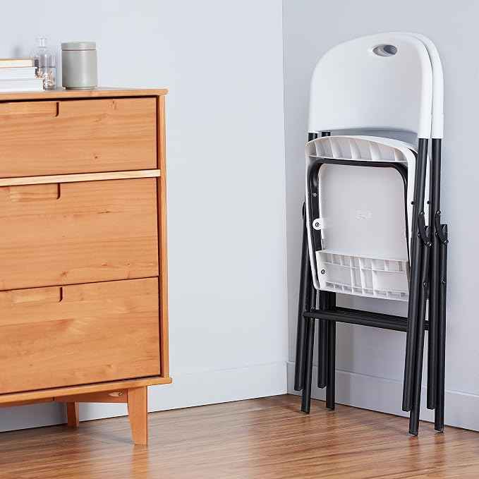Amazon Basics Portable Folding Plastic Chair