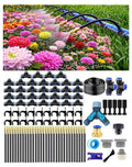 360° Adjustable Drip Irrigation System – Garden Watering Sprinkler System | 12mm Large-Diameter Tubing, Automatic Quick-Connect Misting Sprinkler System for Raised Beds, Lawn, Patio, Yard, Greenhouse
