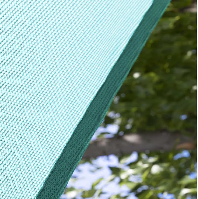 Amgo Custom Size 22' x 23' x 31.8' Turquoise Triangle Sun Shade Sail Order to - Image 8