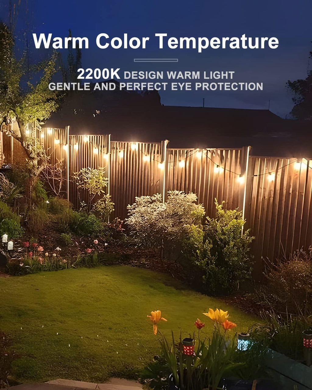Lightdot LED Outdoor String Lights 400FT Patio Lights with 128 Shatterproof ST38 Vintage Edison Bulbs, Outside Hanging Light Waterproof for Porch, Deck, Garden, Backyard, Balcony, Dimmable