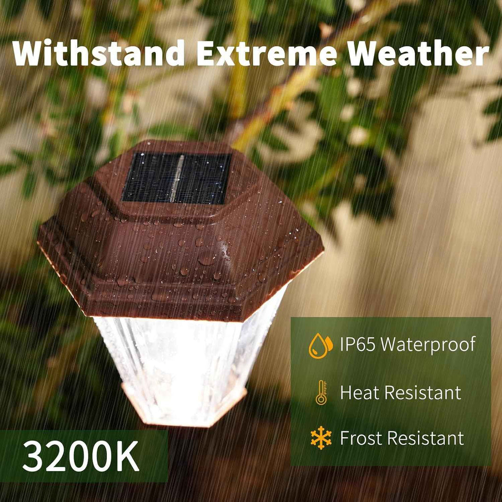 Sublume Solar Pathway Lights Outdoor 4 Pack, Solar Landscape Lights with 1000mAh Battery, IP 65 Waterproof, Auto On/Off,Warm White Solar Walkway Lights for Driveway, Yard, Garden Decor