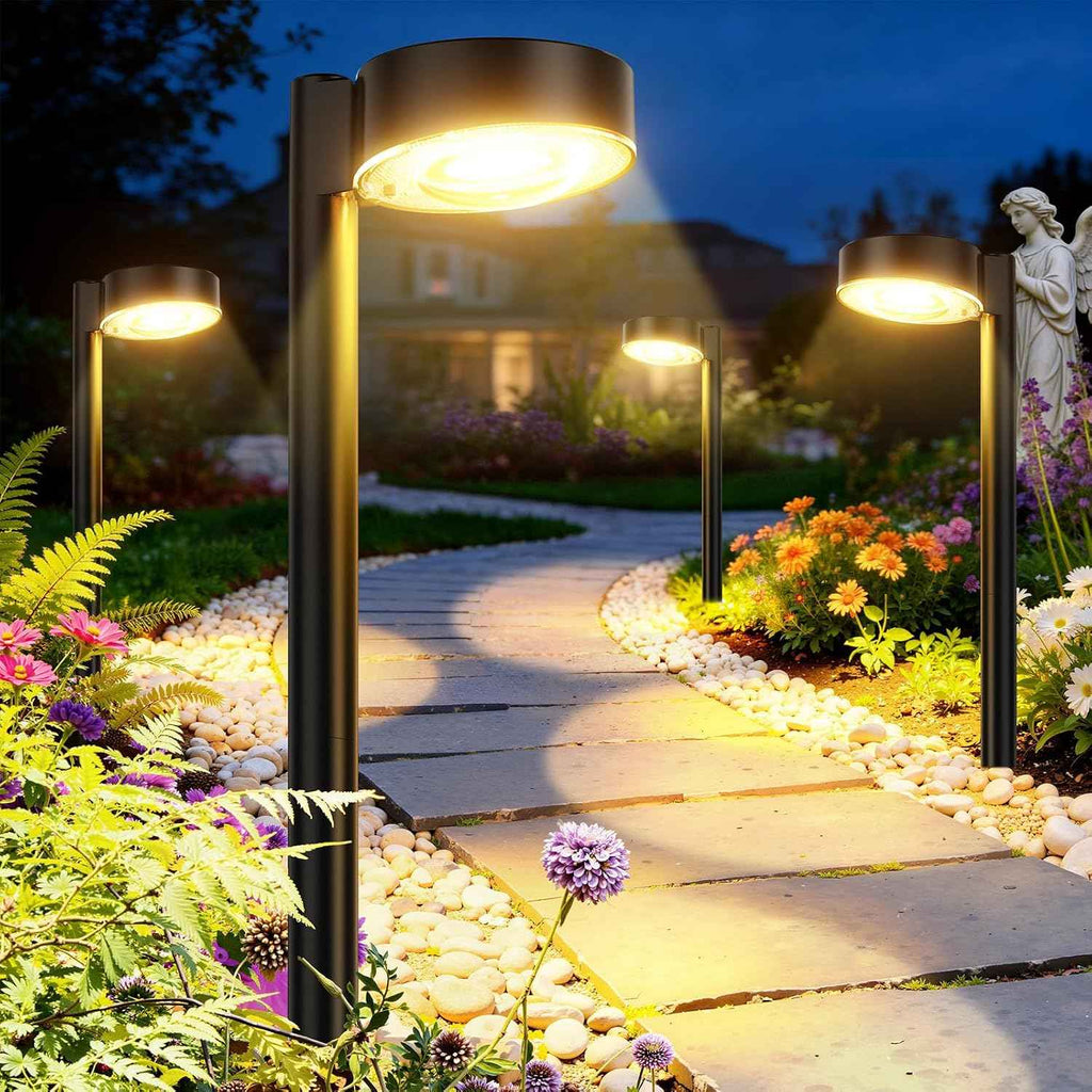 ELECLINK 12 Pack Solar Pathway Lights Outdoor, Solar Powered Landscape Path Light with Larger LED Lens, Brighter Up to 12 Hrs Waterproof Outdoor Solar Light for Yard Garden Walkway Driveway Sidewalk