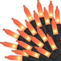Orange Halloween String Lights, 33FT 150 Count Incandescent Mini Lights | for Halloween Indoor Outdoor, Xmas Tree Patio Holiday Party Home Garden, 120V UL Certified