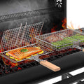 Nesting Grill Basket Set, BBQ Accessories, Outdoor Camping, Gifts for Men | 304 Stainless Steel, Removable Handle, Smoker Rack grilling Tools for Fish Vegetable, Cooking Grate, Birthday for Dad Husband