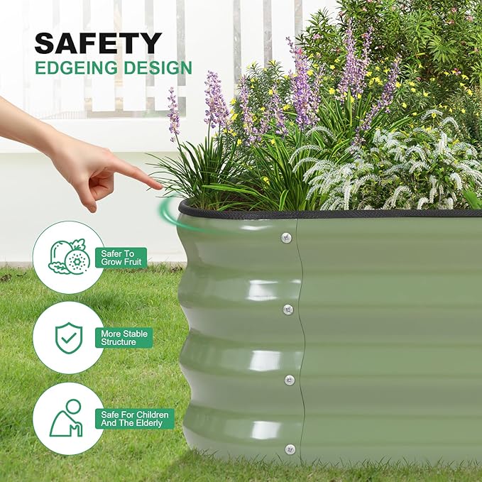 1MORE Raised Garden Bed -5X3X1 Galvanized Planter Box - Image 6