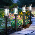 Eyrosa Solar Pathway Lights Outdoor Waterproof, 12 Pack, Cool White | Solar Landscape Lighting for Pathway Garden Yard Path Walkway Driveway Lawn Outside Décor