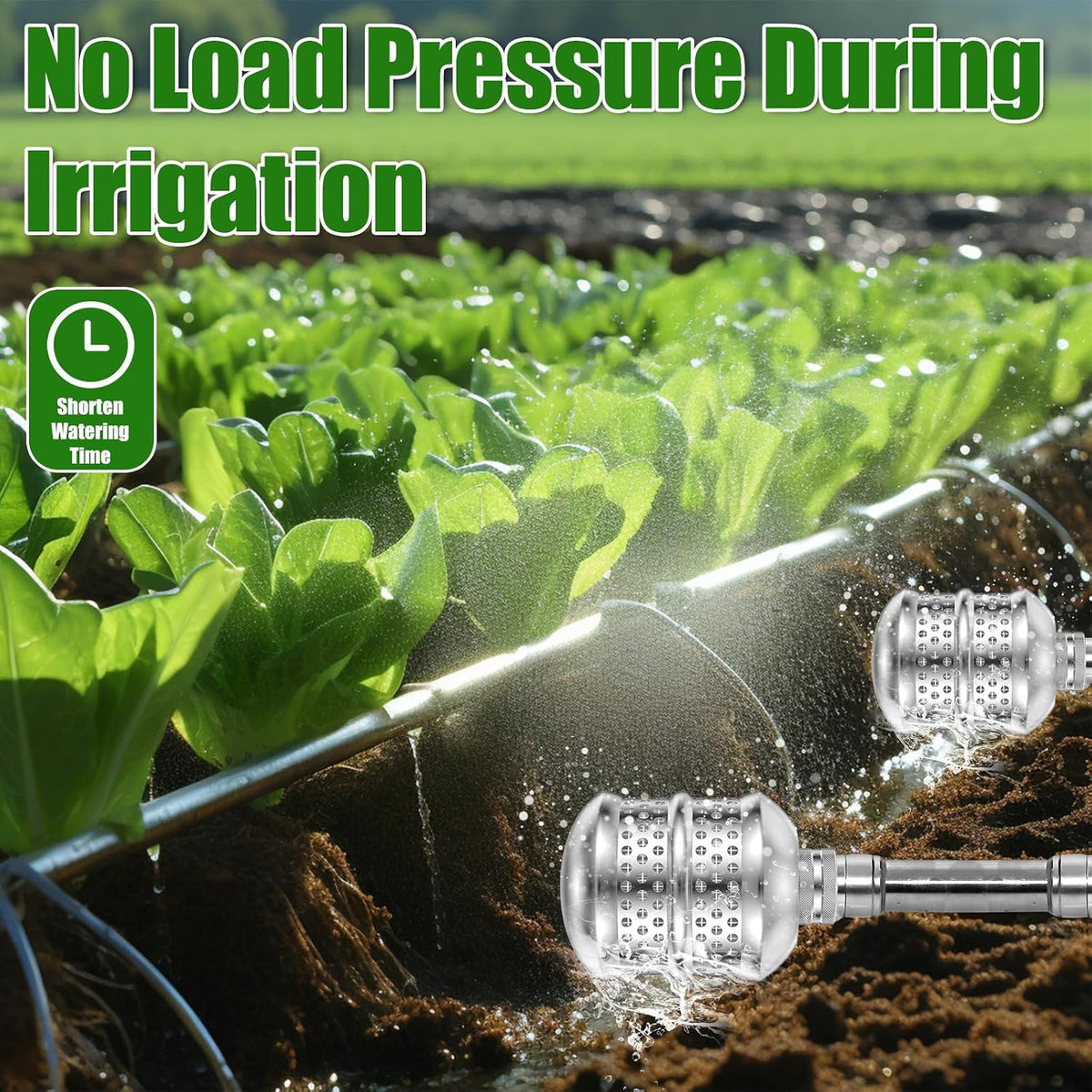 2 Pcs Bubbler Sprinkler Heads 3/4-15NH Thread Aluminum Diffuser Flood Nozzle with Raw Tape Gentle Flow Metal Bubbler Sprinkler Head, Gentle Garden Watering Soaker Sprinkler for Garden Lawn Yard