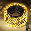 Nisocy 33FT LED String Lights Outdoor Waterproof – Warm White Fairy Lights with Plug, Connectable Christmas Tree Lights for Patio, Garden, Bedroom, Wedding, Party, Decor