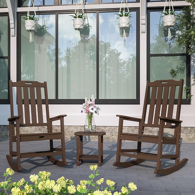 Oversized Rocking Chair Set of 8, Outdoor Rocking Chair - Image 2