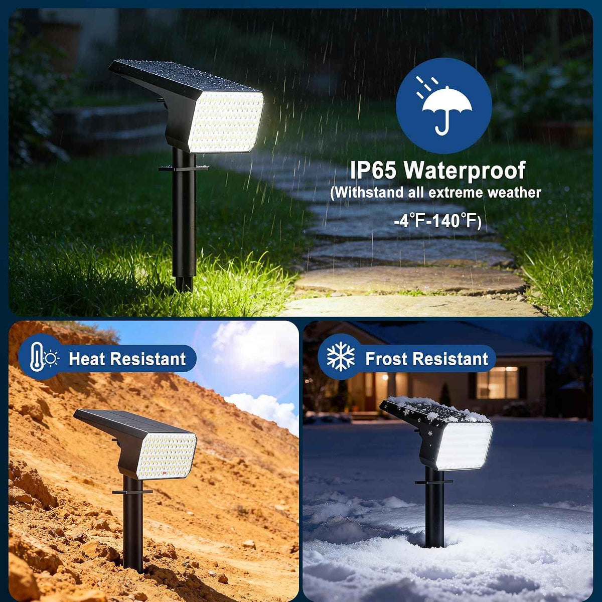 LANSOW 12 Pack Solar Spot Lights Outdoor Waterproof IP65, (90 LED/4 Modes) Solar Landscape Spotlights, 2-in-1 Solar Powered Flood Lights for Yard Garden Pathway Outside Tree, Auto ON/Off(Cool White)