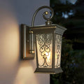 ALVIME Outdoor Wall Light Fixtures, 14" Vintage Spanish Style, Oil Rubbed Bronze Exterior Wall Lantern, Anti-Rust & Waterproof, Clear Seeded Glass, Farmhouse Porch Light for House Garden Garage
