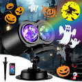 Brighter Halloween Decorations Projector Lights, 2026 Upgraded Holiday Projectors, Christmas Projector with 19 HD Replaceable Slides (Ocean Wave & Patterns), Waterproof Halloween Projector Light Show