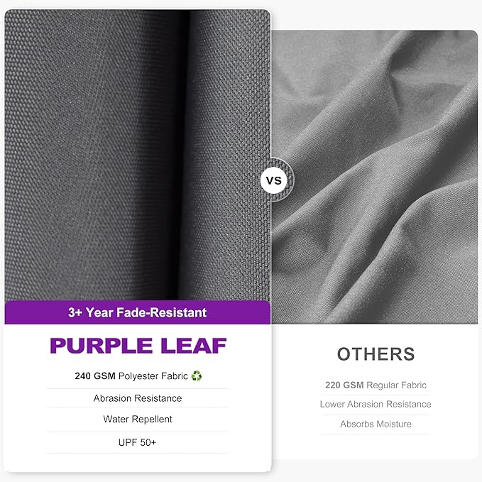 PURPLE LEAF 8.2' X 11.5' Tilting Patio Umbrella - Image 4