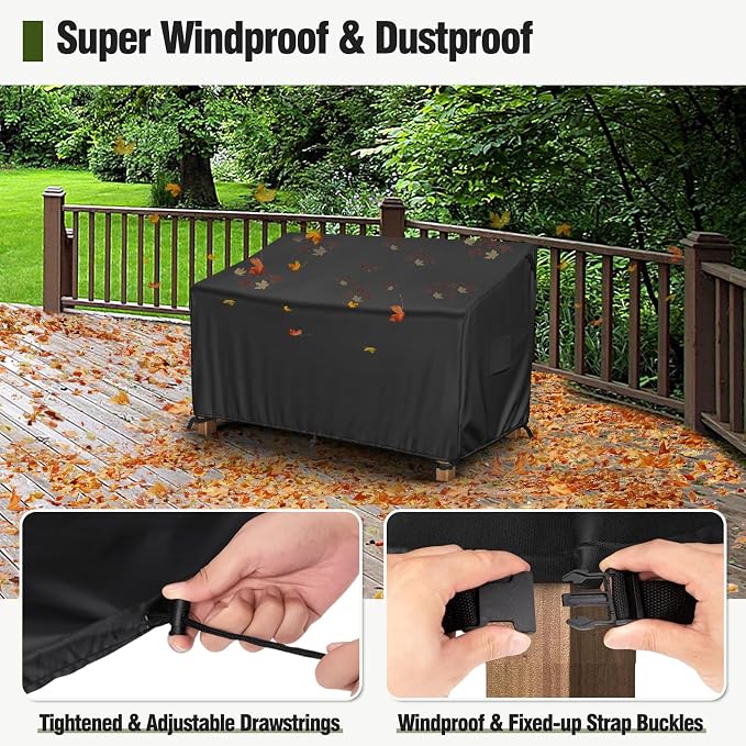 MR. COVER 2-Seater Patio Loveseat Cover, Patio Furniture Covers Waterproof - Image 6