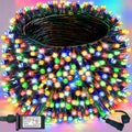 Decute 300LED Christmas String Lights Outdoor Waterproof 105FT UL Certified with End-to-End Plug 8 Modes, Multicolor Indoor Starry Fairy Lights for Christmas Tree Patio Garden Wedding Party Decor