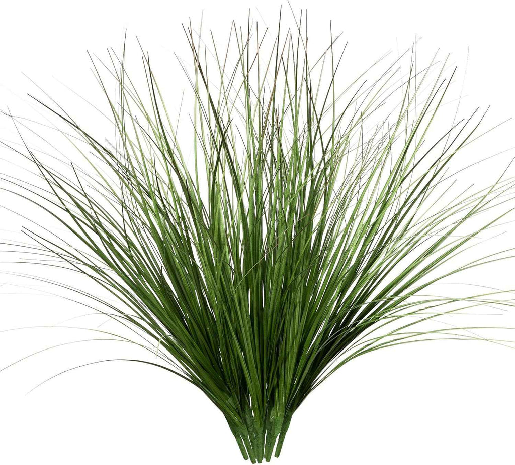 Artificial Wheat Grass, 8 Stems, 17.3" Fake Plants Faux Grass Greenery for Indoor & Outdoor Décor, Artificial Greenery for Planters, Porch, Patio & Home Decoration