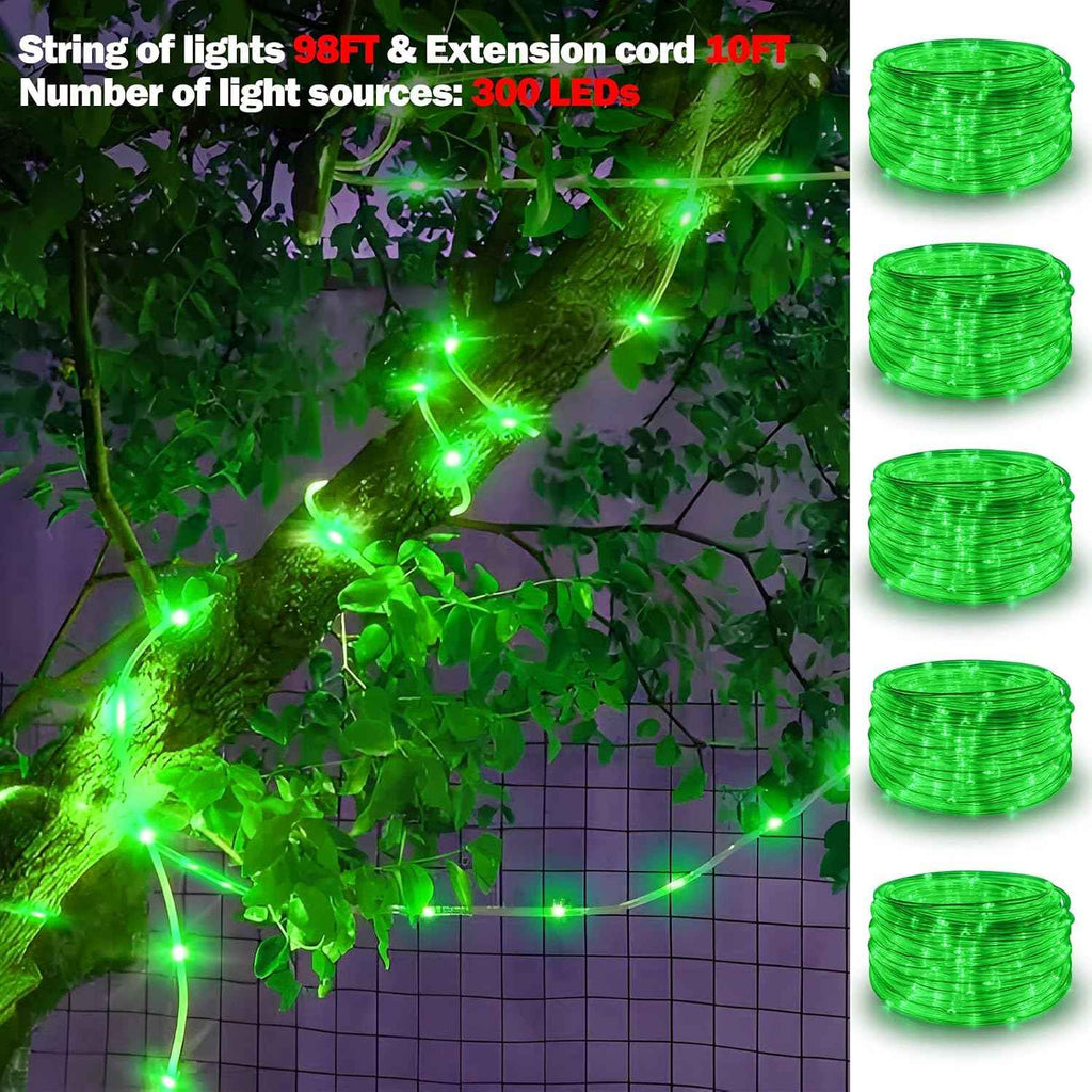 Gvwoxm 98FT 300 LED Changing Rope Lights, Waterproof Remote String Lights | 18 Colors, Timer, 5 Modes,Plug-in Camping Light Strings for Outdoor/Indoor, Camping, Classroom, Party, Festival Decoration