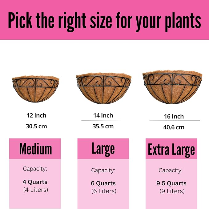 LaLaGreen Outdoor Wall Planters, 4 Pack, 14 Inch Large Balcony Planter Railings - Image 4