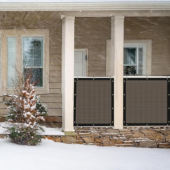 UPGRADE Privacy Fence Screen 6'x29' Brown Outdoor 90% Visibility Blockage 170 - Image 8