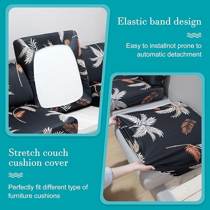 14Pcs Stretch Patio Cushion Covers, Outdoor Couch Covers Replacement, Outdoor - Image 5