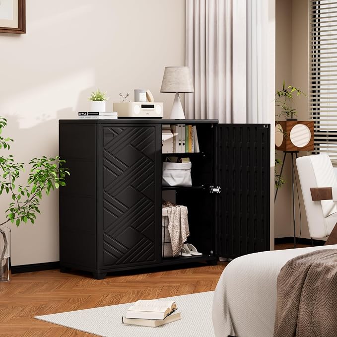 Storage Box Outdoor Caninet, Resin Indoor Storage Box Waterproof Outdoor - Image 7