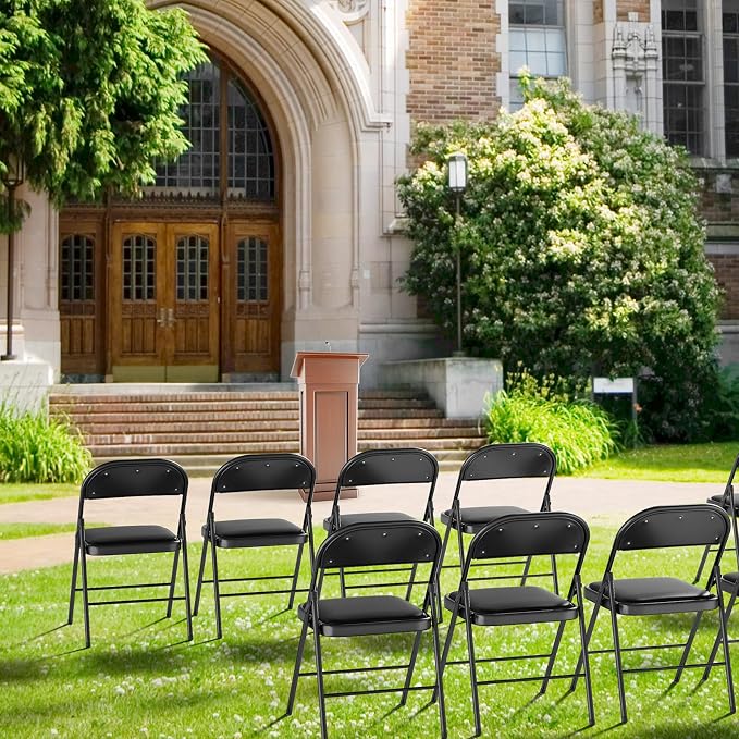 VINGLI 10 Pack Folding Chairs - Image 7