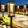 Solar Pathway Lights Outdoor, 8 Pack Upgraded Solar Garden Lights Solar Powered, Solar Lights Outdoor Waterproof IP65, 15 Hours Outdoor Solar Lights for Yard Patio Landscape Walkway Driveway Decor