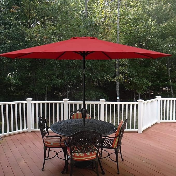 Simple Deluxe 9' Patio Umbrella Outdoor Table Market Yard Umbrella - Image 6