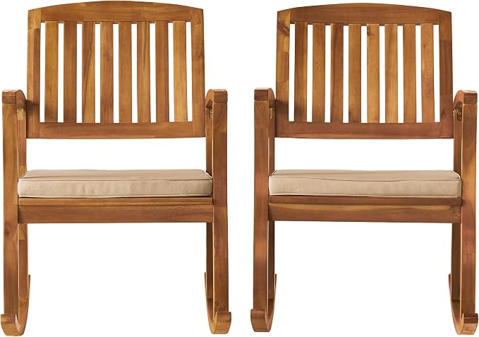 Christopher Knight Home Selma Acacia Rocking Chairs by ChristopherKnightHome