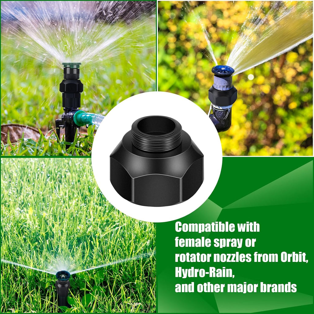 Yaomiao 25pcs Shrub Head Sprinkler Adapter Adjustable Irrigation Thread Adapter Without Nozzle to 1/2" Npt for Outdoor Garden Lawn