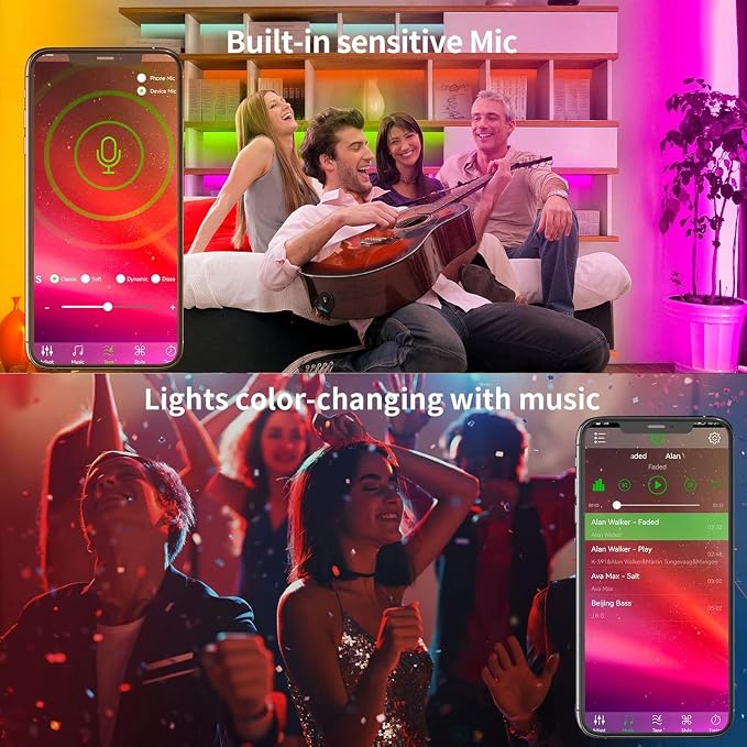 KSIPZE Led Lights for Bedroom 65.6ft Led Strip Lights - Image 3