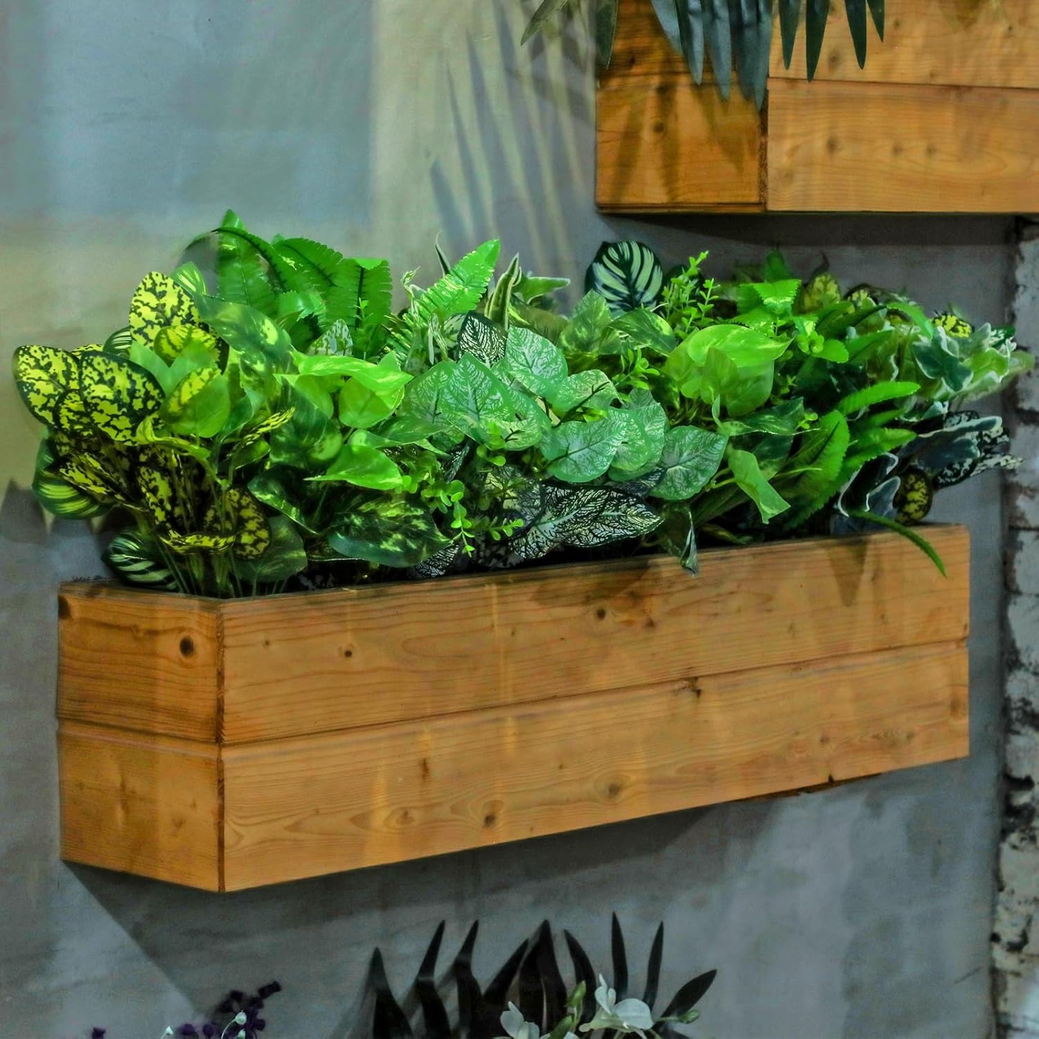 Cindeer 24 Pcs Artificial Flowers Planters for Outdoors, UV Resistant Faux Fake Greenery Plastic Plants Outdoor Indoor for Spring Summer Decors Wedding