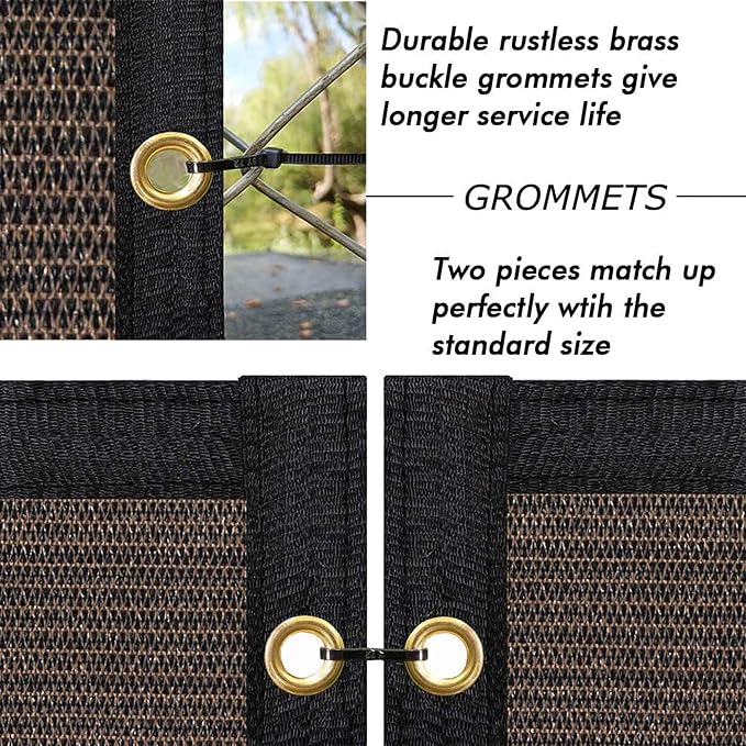 UPGRADE Privacy Fence Screen 3'x2' Brown Outdoor 90% Visibility Blockage 170 - Image 4