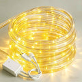 20ft Rope Lights For Outside, Connectable & Flexible Tube Lights with 8 Modes Controller,Waterproof Warm White LED Rope Lighting for Deck,Garden,Pool,Patio,Room Indoor & Outdoor Landscape Strip Light