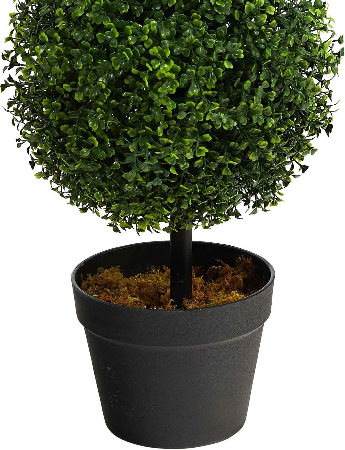 Nearly Natural 36 in Artificial Triple Ball Boxwood Topiary Tree with Pot | For Indoor or Outdoor Use, Realistic Faux Greenery, Home Patio and Office Decor, Low-Maintenance
