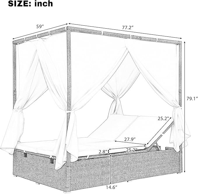 Wicker Metal Outdoor Pool Furniture - Image 2