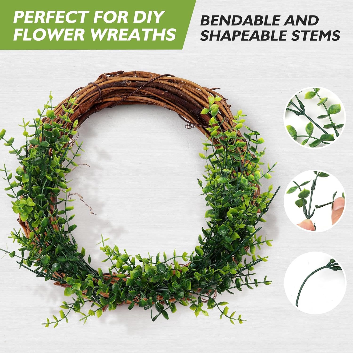 14 Bundles Artificial Grass UV Resistant Faux Silk Plants Outdoors Decor | Faux Flowers, Realistic Plastic Flowers, No Fade for Indoors Outside Garden Porch Yard Patio Window Home Decoration