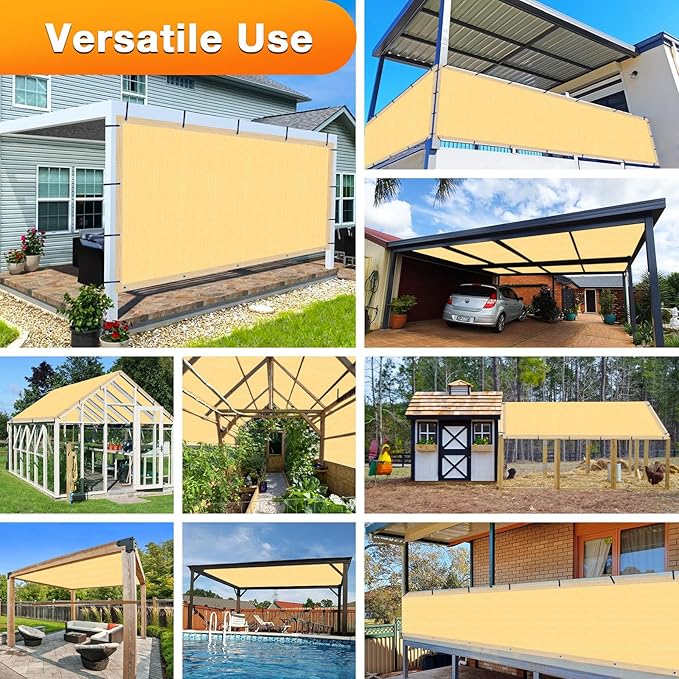 Artpuch Outdoor Pergola Shade Cover 11x16 FT Sun Shade Cloth - Image 7