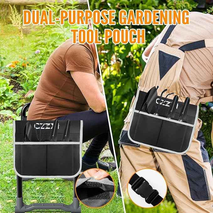 Garden Kneeler and Seat, Wider and Thicker Kneeling Pad Heavy Duty Gardening