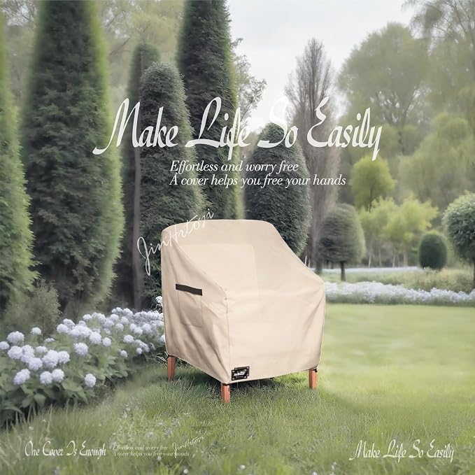 JinHrtoyi Outdoor Chair Covers 2 Pack, 35Wx37Dx38H inches Patio Chair Cover - Image 6
