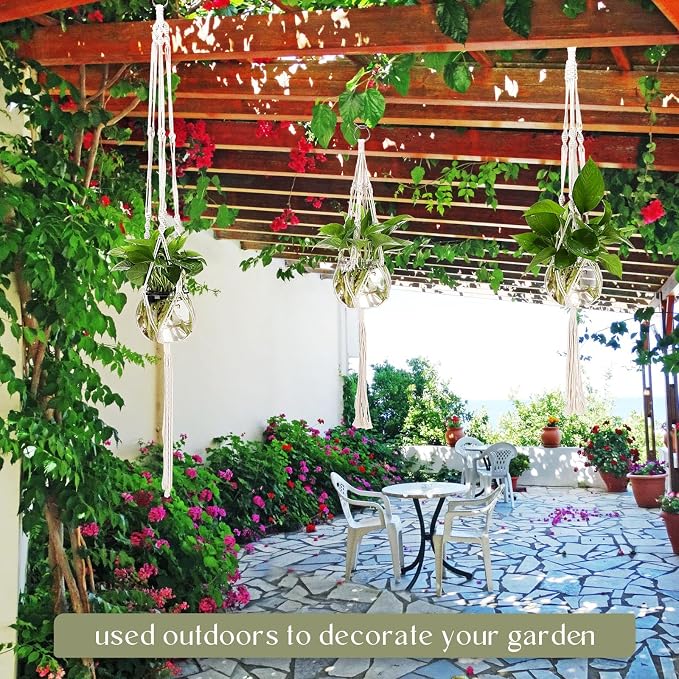 6 Pcs Boho Macrame Plant Hanger - Image 7