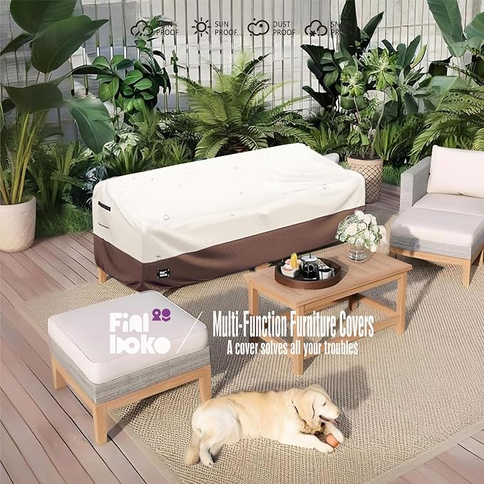 3-seater Outdoor Couch Cover, 100% Waterproof Heavy Duty Patio Furniture Covers - Image 8